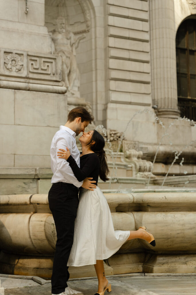Couple photography session in New York City near Grand Central Terminal